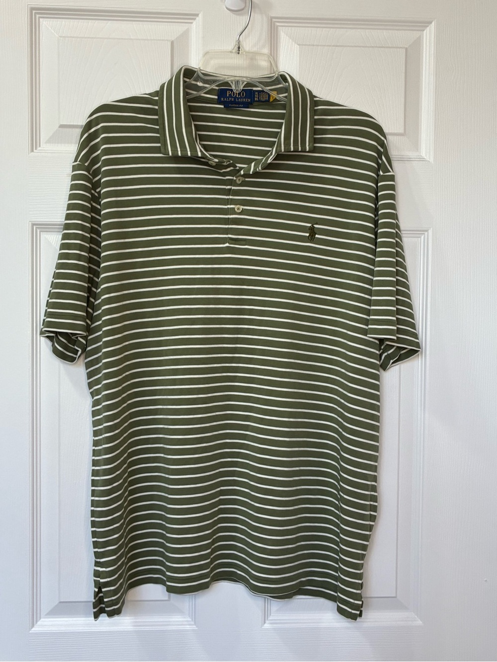 Polo Ralph Lauren Polo Shirt Men’s XL Olive Green Embroidered Pony Logo Soft